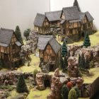 Elaborate Fantasy Castle on Lush Hillside