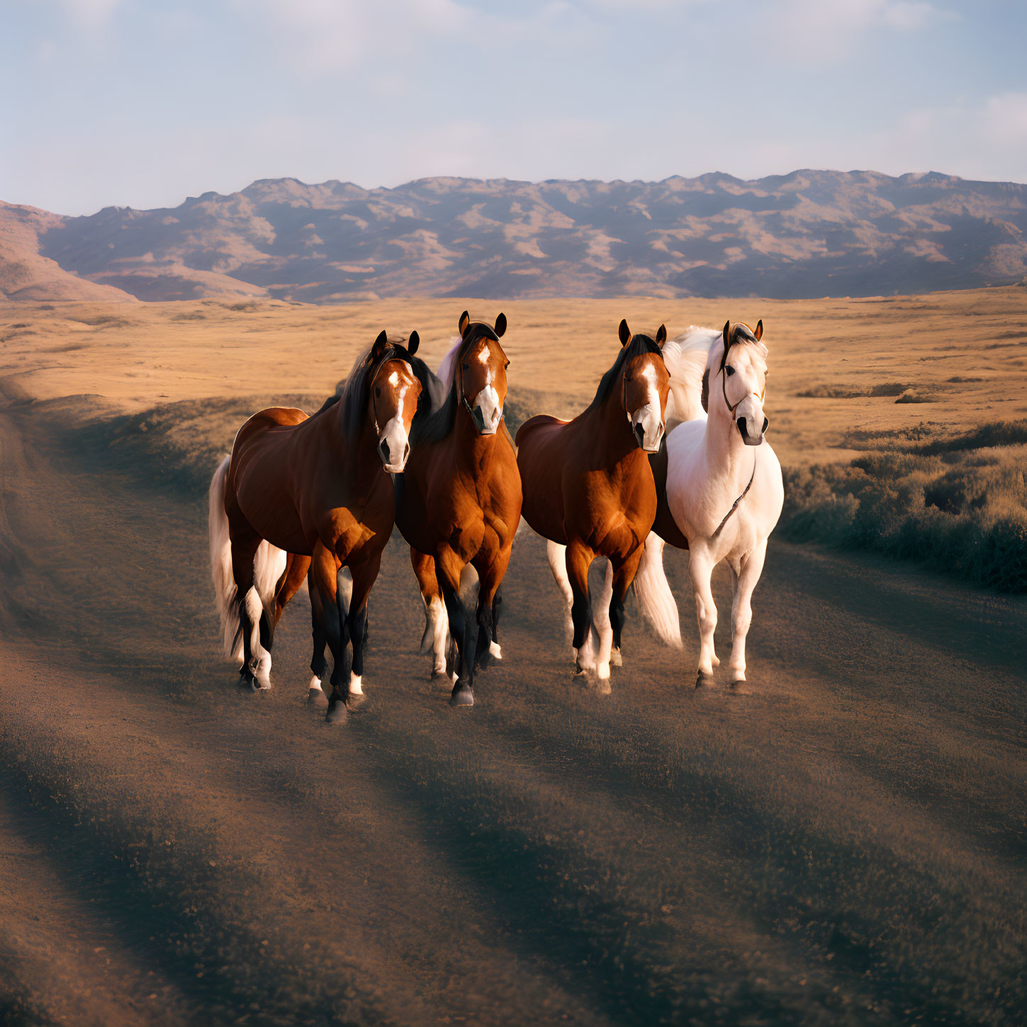 Horses caravan