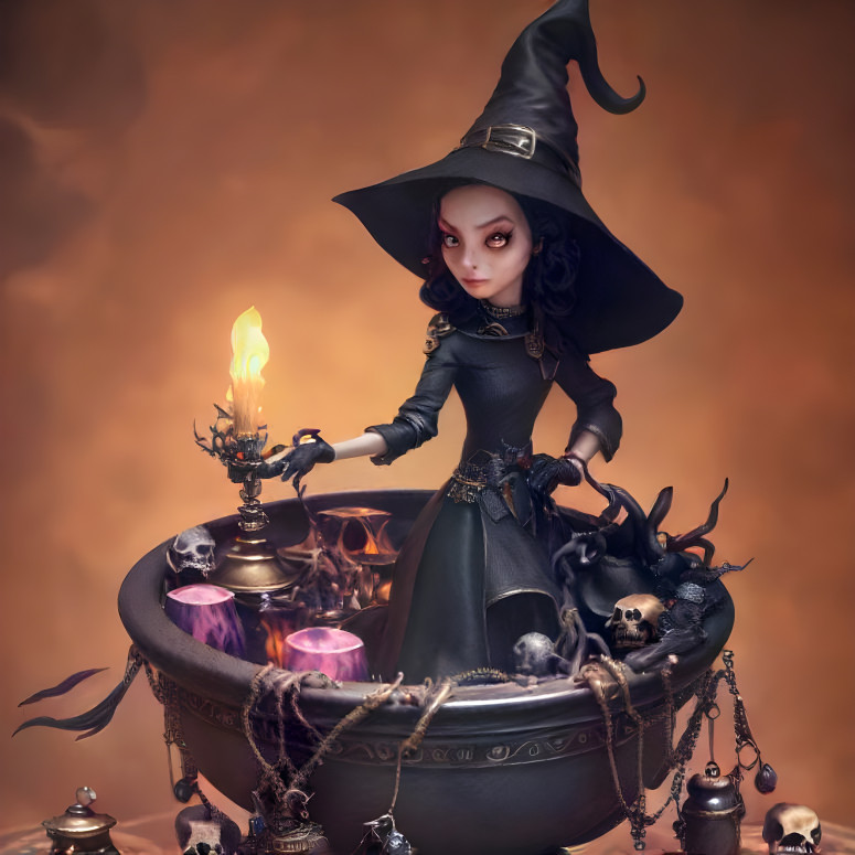 elegant witch