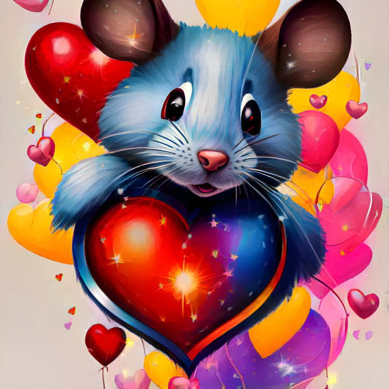 Mouse in love