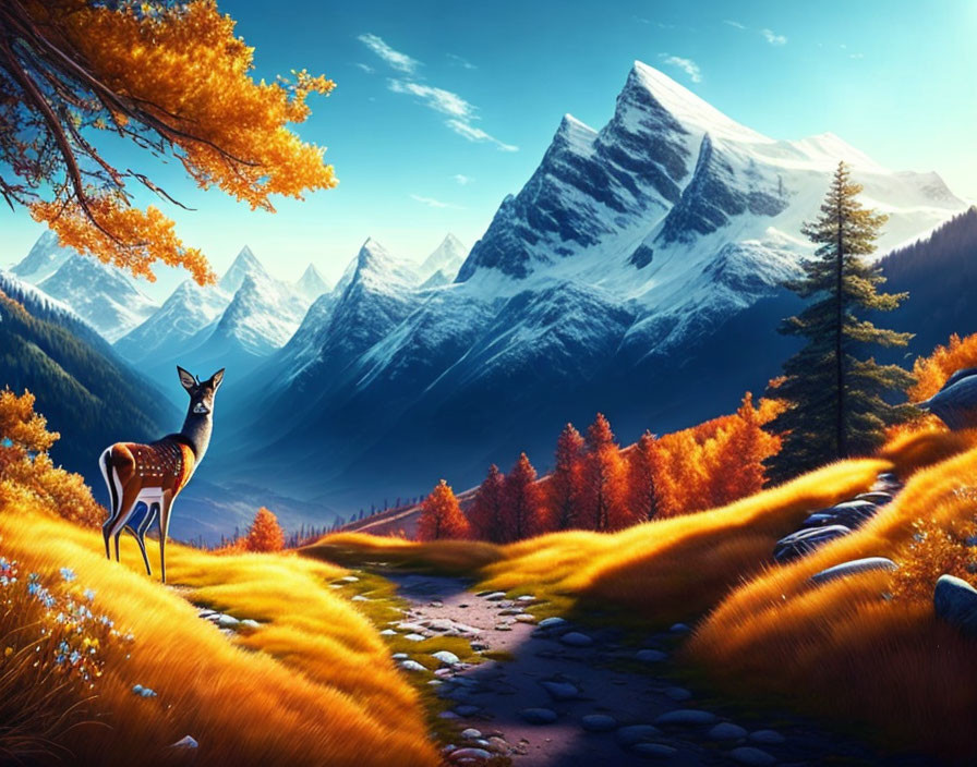 őz a hegyekben