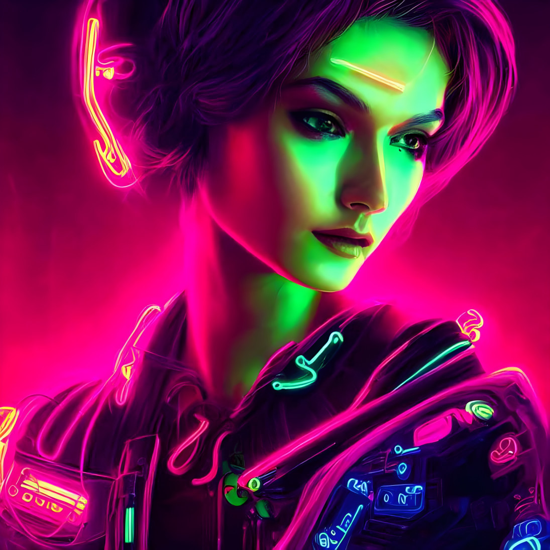 Woman neon