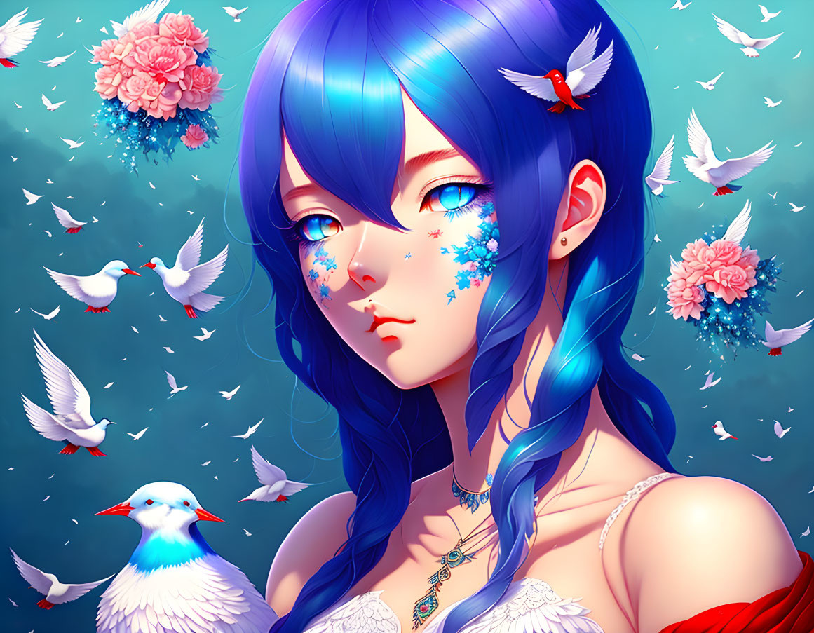 Fantasia in Azure: A Pigeon's Whisper
