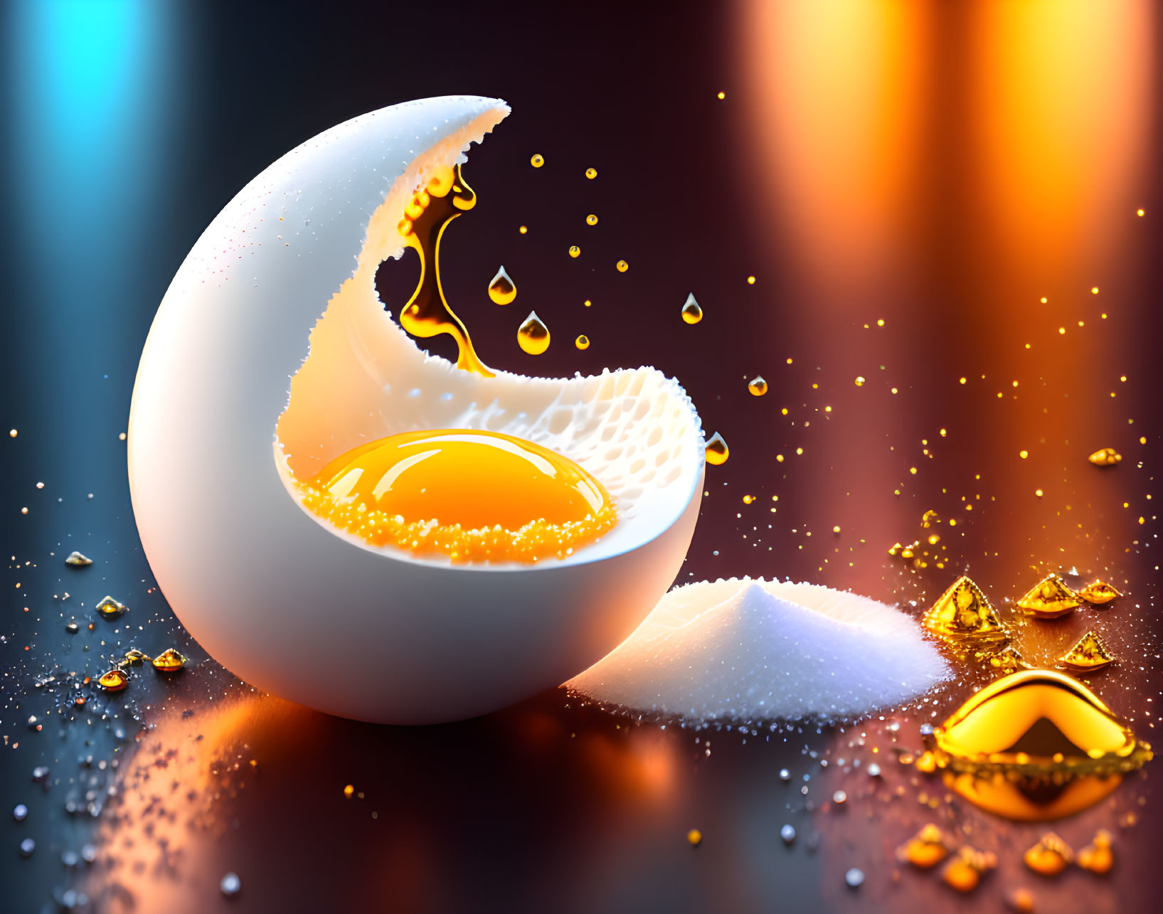egg and sugar