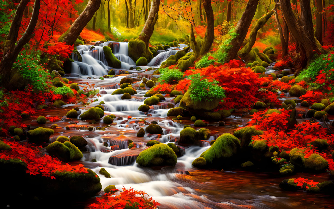 a flowing river
