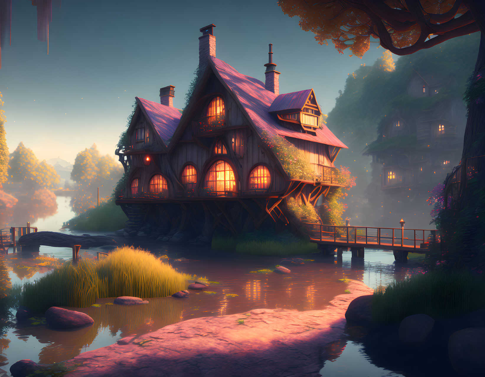 Beautiful Hobbit Village