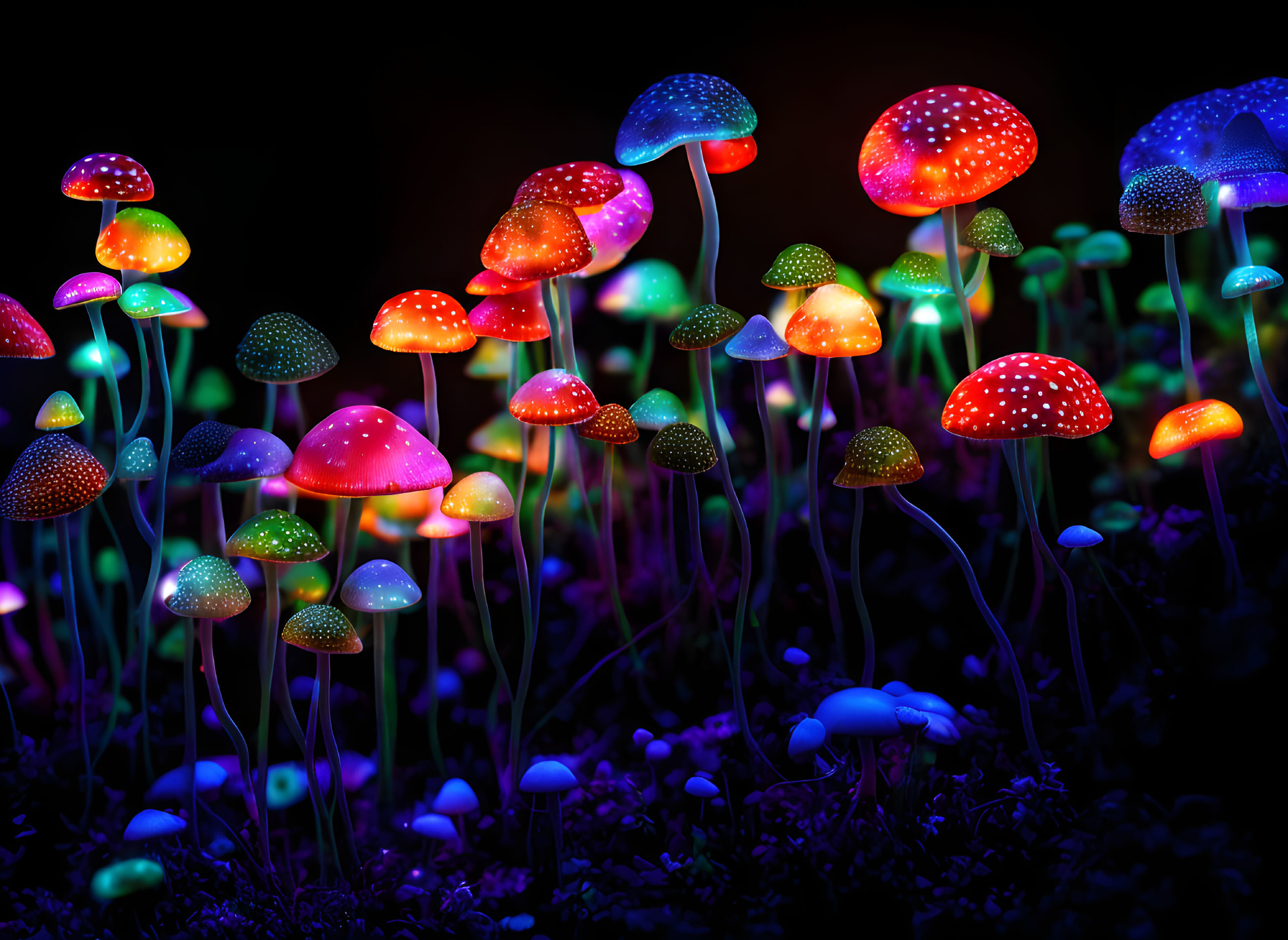 Mushrooms in the Night