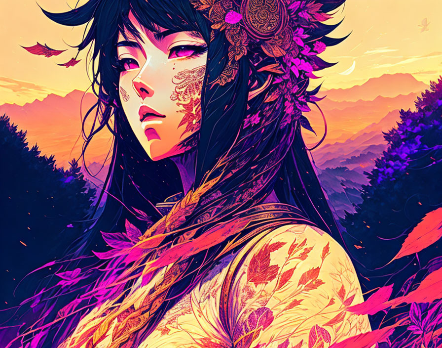 Japanese warrior goddess