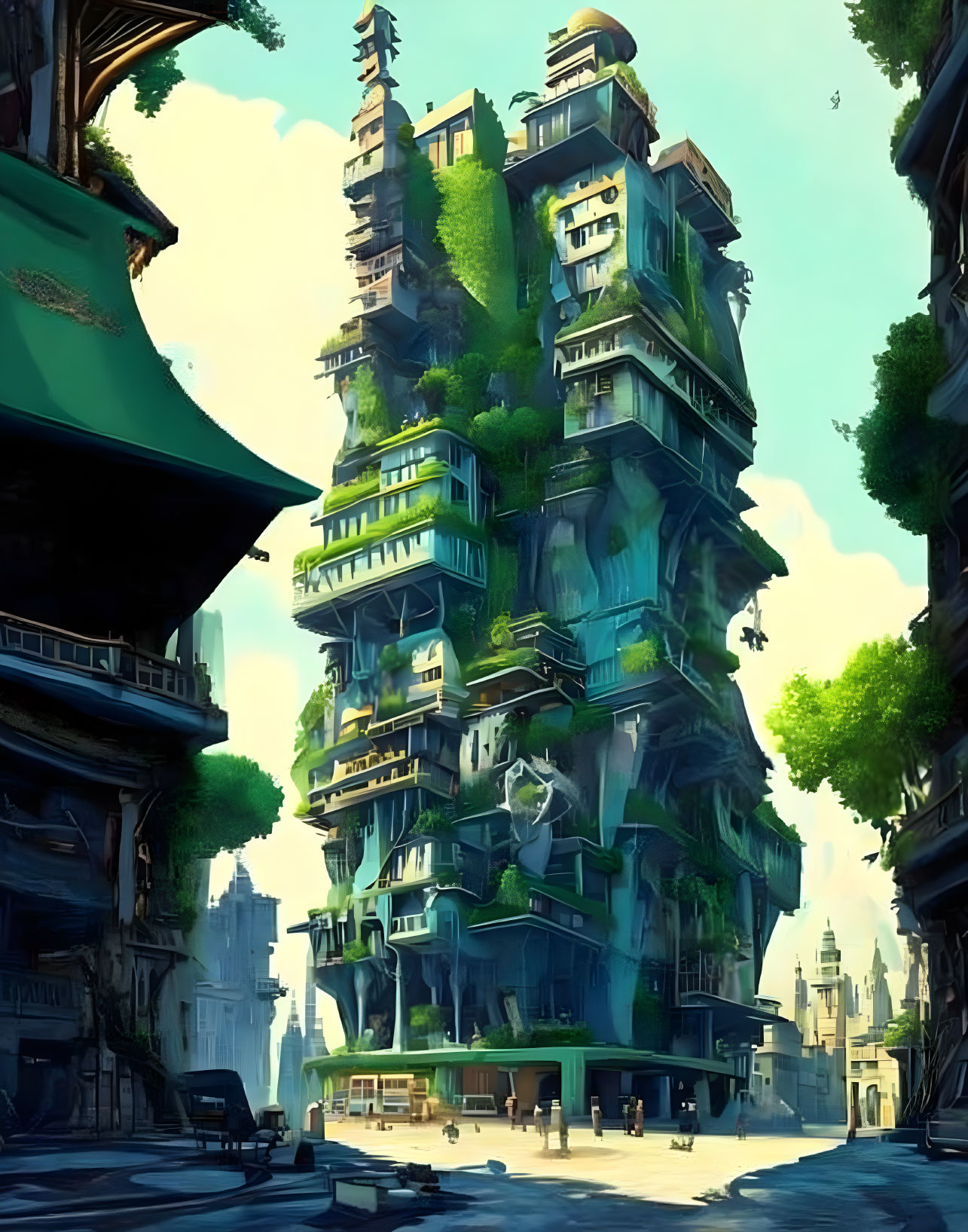 The green tower