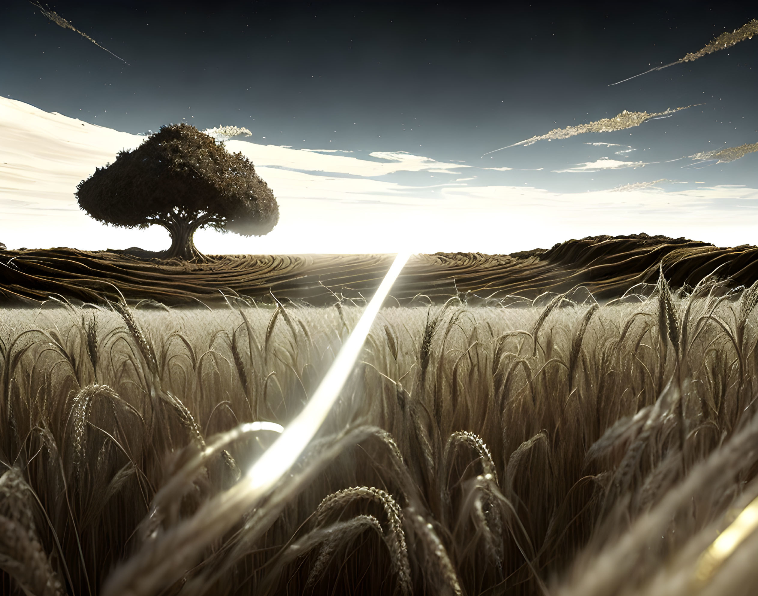 A soul in a wheat field 