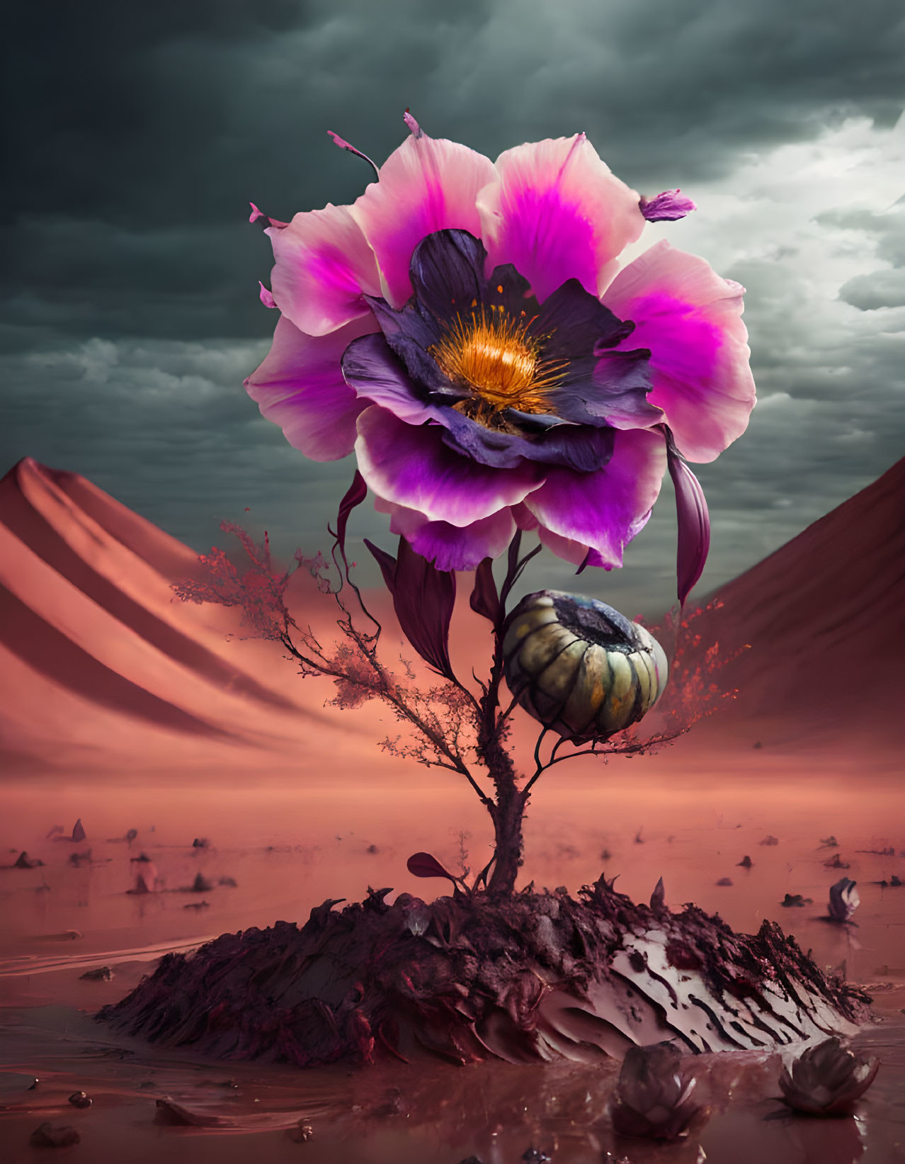 Blooming in the wastelands 
