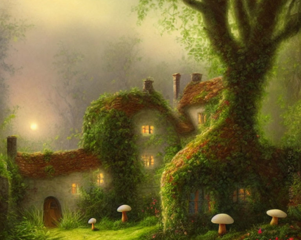 Enchanting cottage nestled in serene forest glade