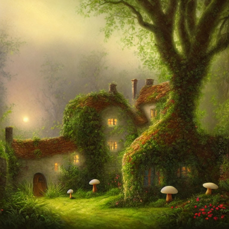 Enchanting cottage nestled in serene forest glade