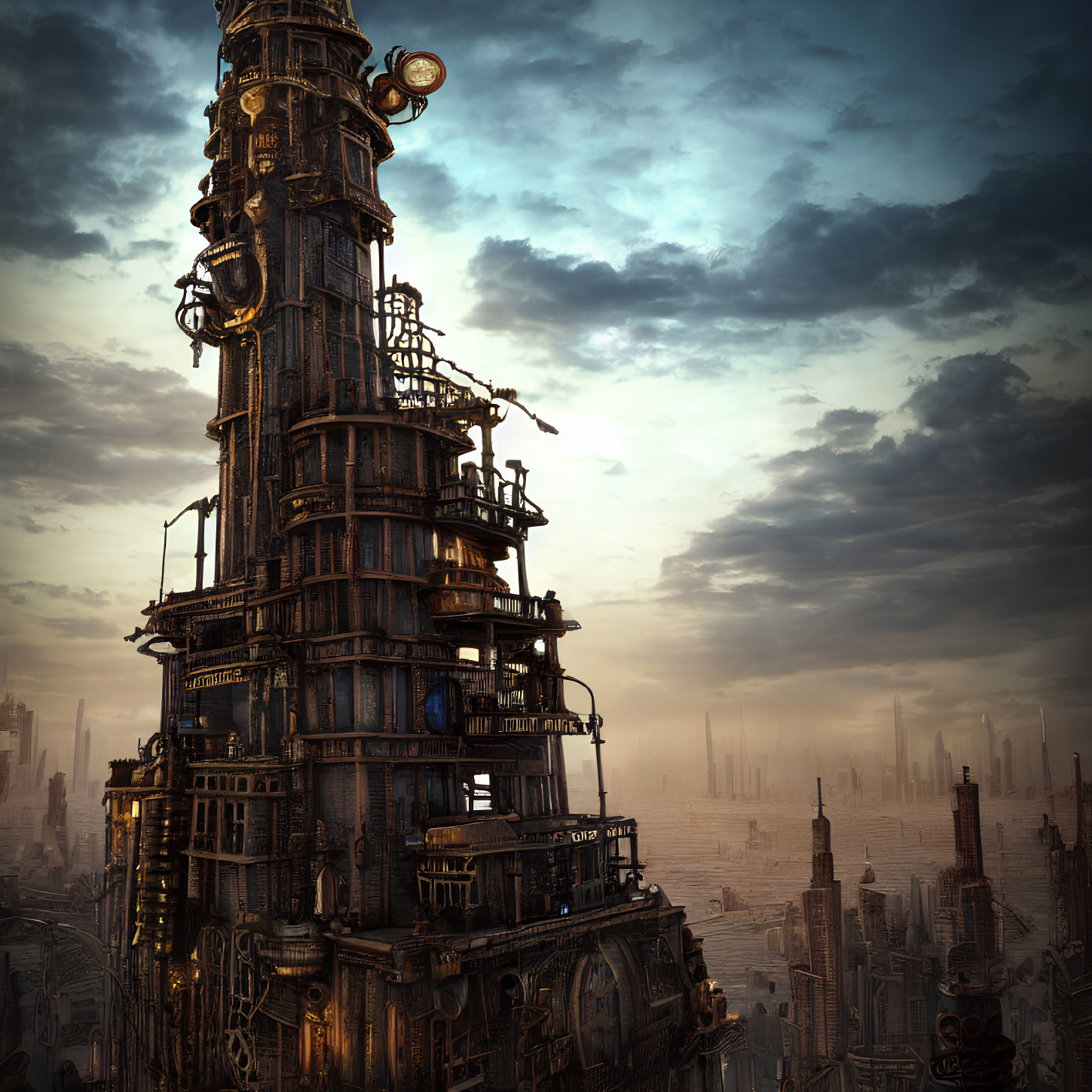 Steampunk tower