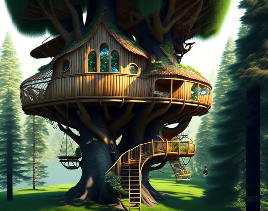a super nice treehouse