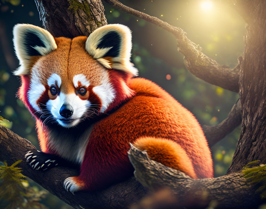 Red Panda On a tree
