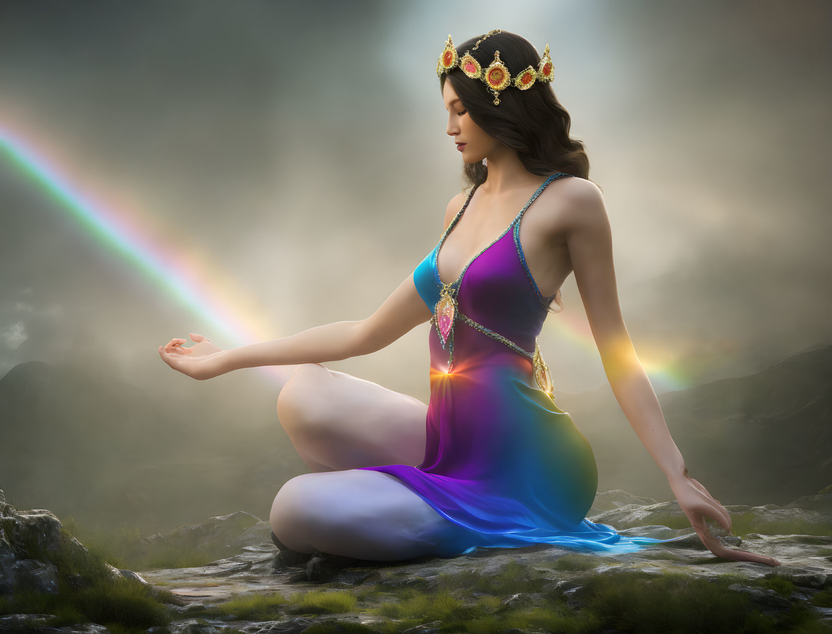 Rainbow Chakra Goddess of Peace