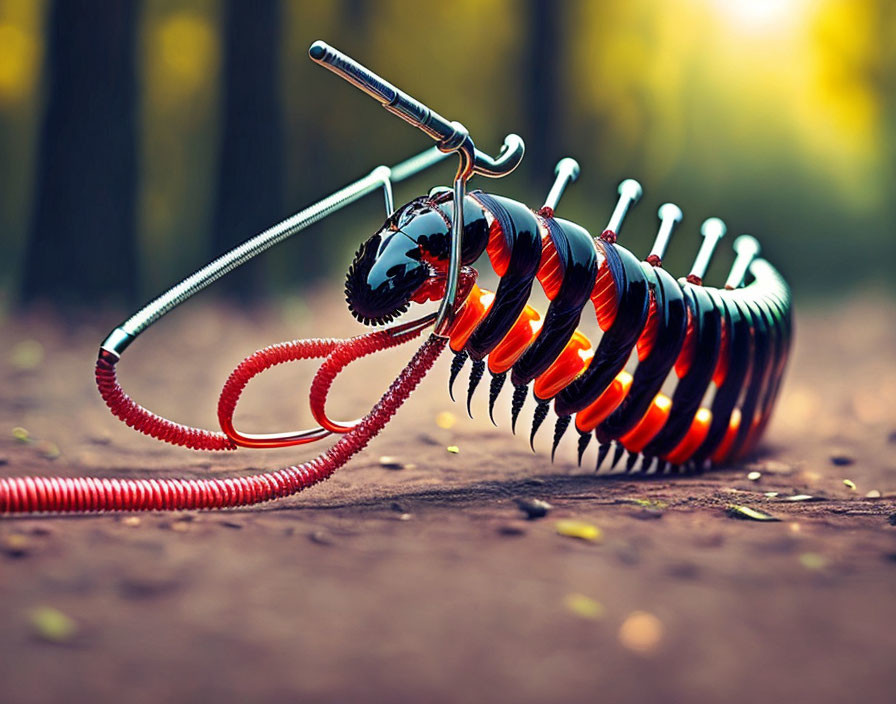 A centipede with crutches