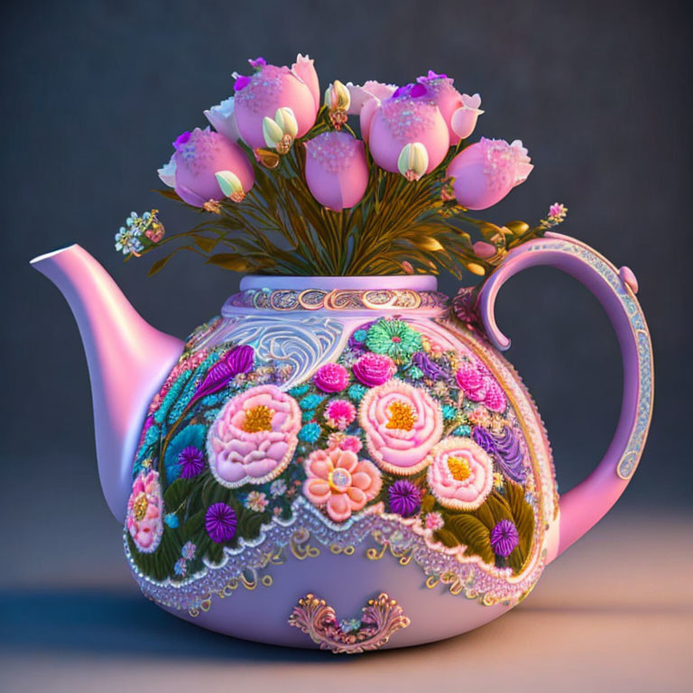 A fancy teapot