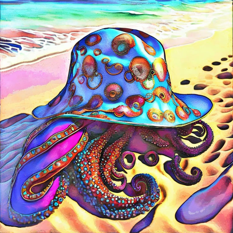 A shy octopus 