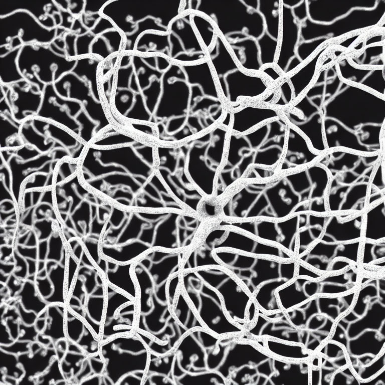 White Neural Networks on Black Background: Depicting Brain Synapses