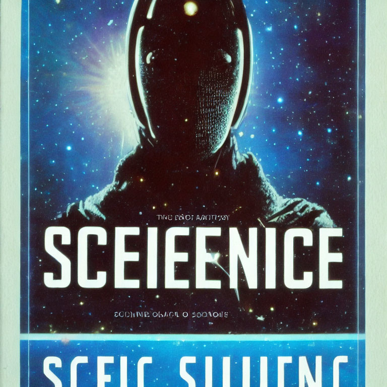 Silhouette of person's head against cosmic background with "SCIE SULLICE" text.