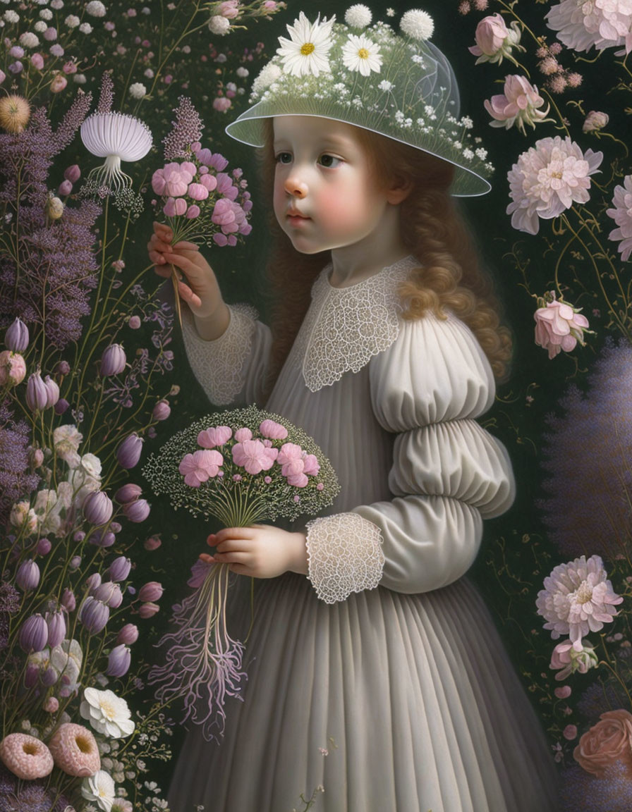 The Littlest flower girl in England