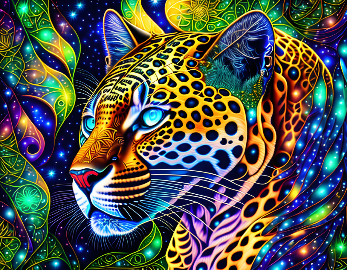 trippy jungle jaguar
