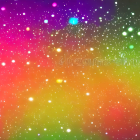 Colorful Gradient Background with Star-like Sparkles: Red, Green, Purple