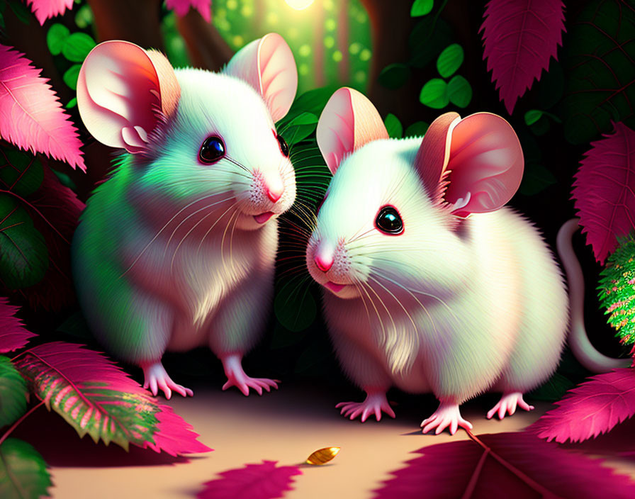 rose colored rats