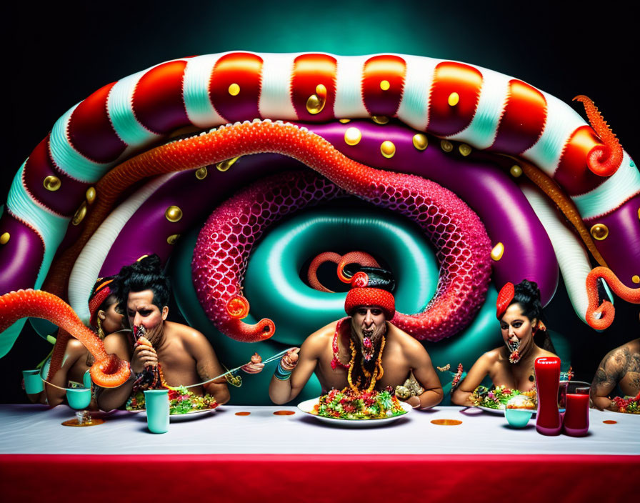 Annual Tentacle Eating Contest