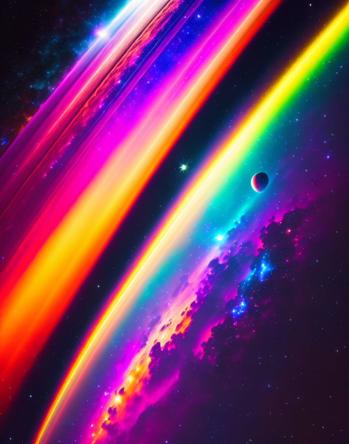 Dark Rainbow in Space