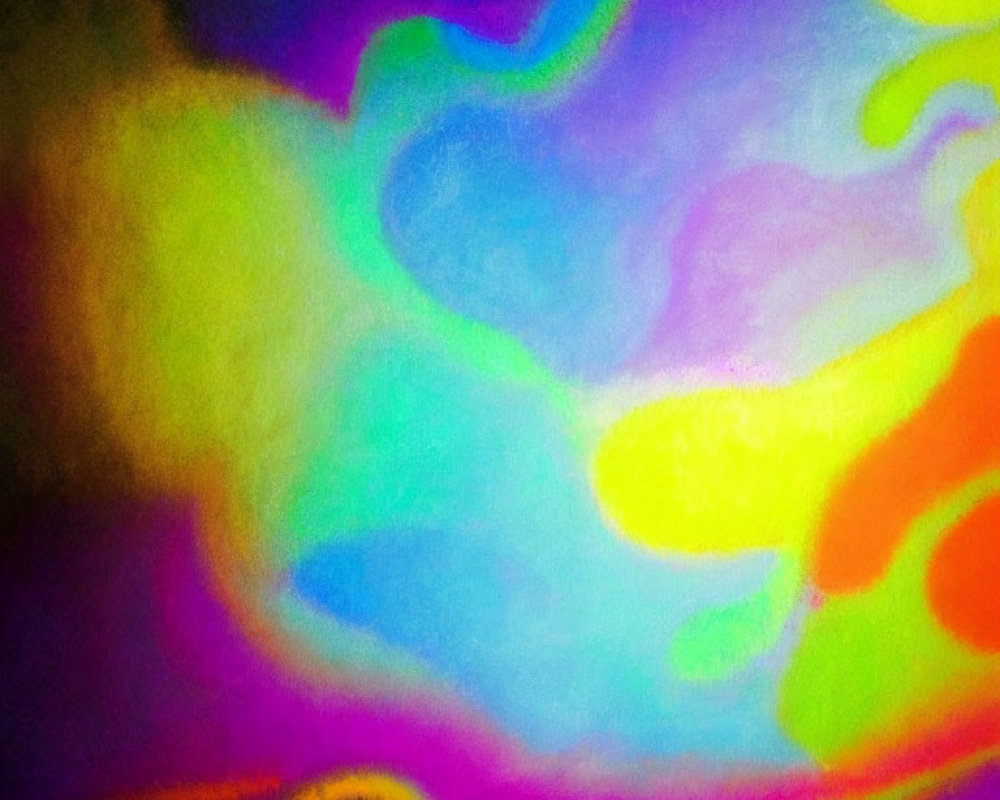 Colorful Abstract Swirls in Neon Shades on Textured Surface