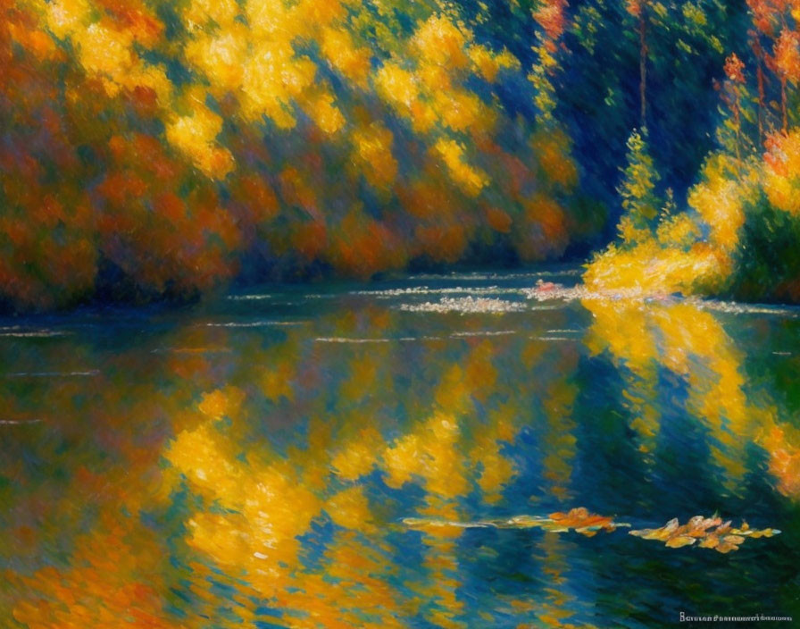 Wilderness Lake VERY GooD TRendiNG Impressionism
