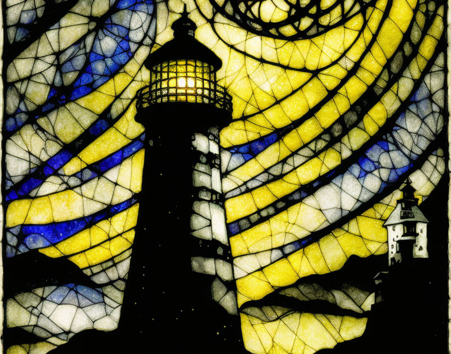 Stained Glass Lighthouse VerY BesT Trending