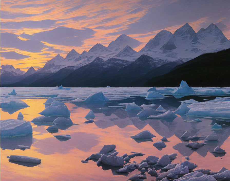 Glacier Bay Natl Pk VerY Good Luminism FUSION