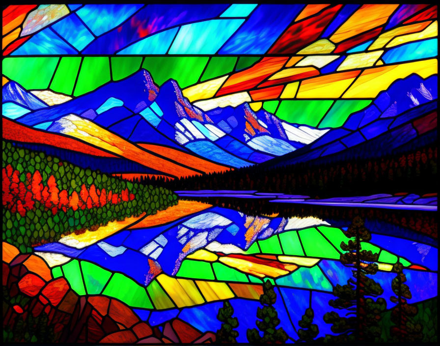 Stained glass Strange Skies Good But Sky Landscape