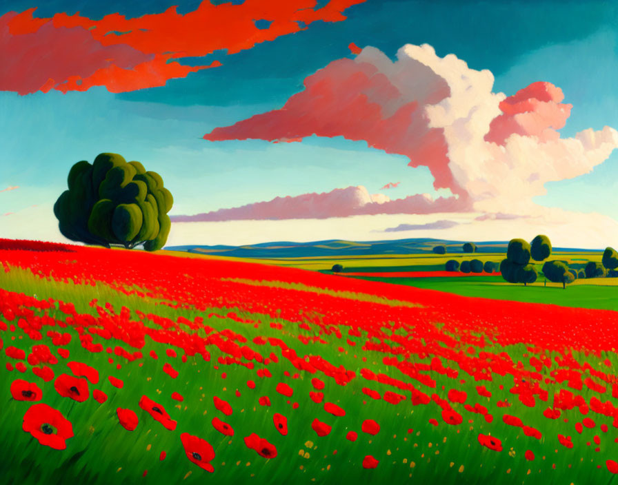 POPPIES AT SUNSET GAUGUIN VERY GooD