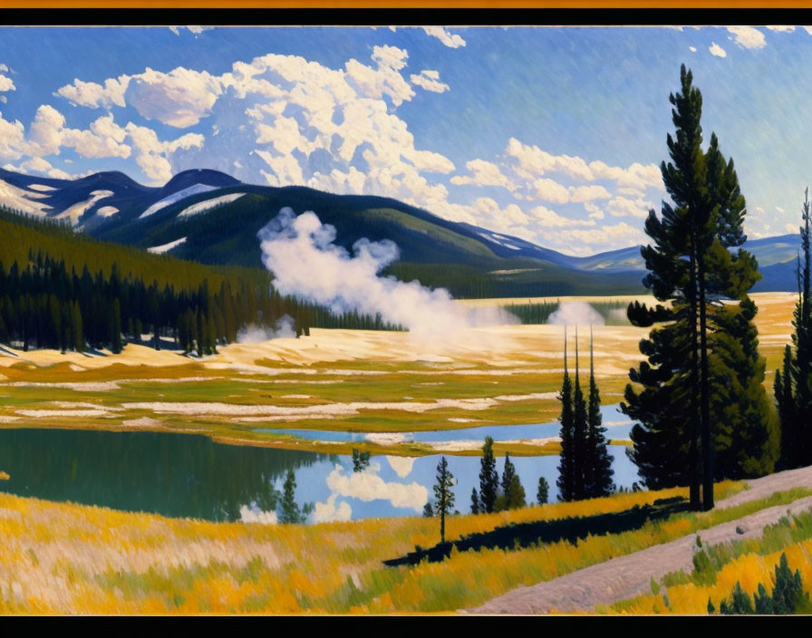 Yellowstone National Park Very Good Impressionism