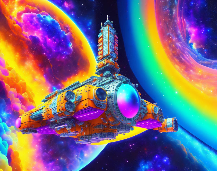 DEEP-SPACE STATION VerYGooDBest colorful starscape