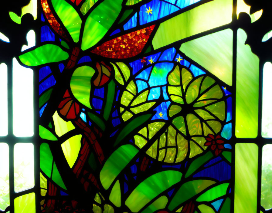 Stained Glass Jungle Good landscape