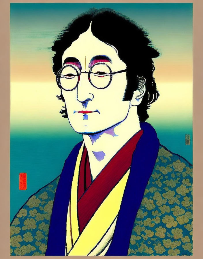 John Lennon UKIYO-E Style Very Good