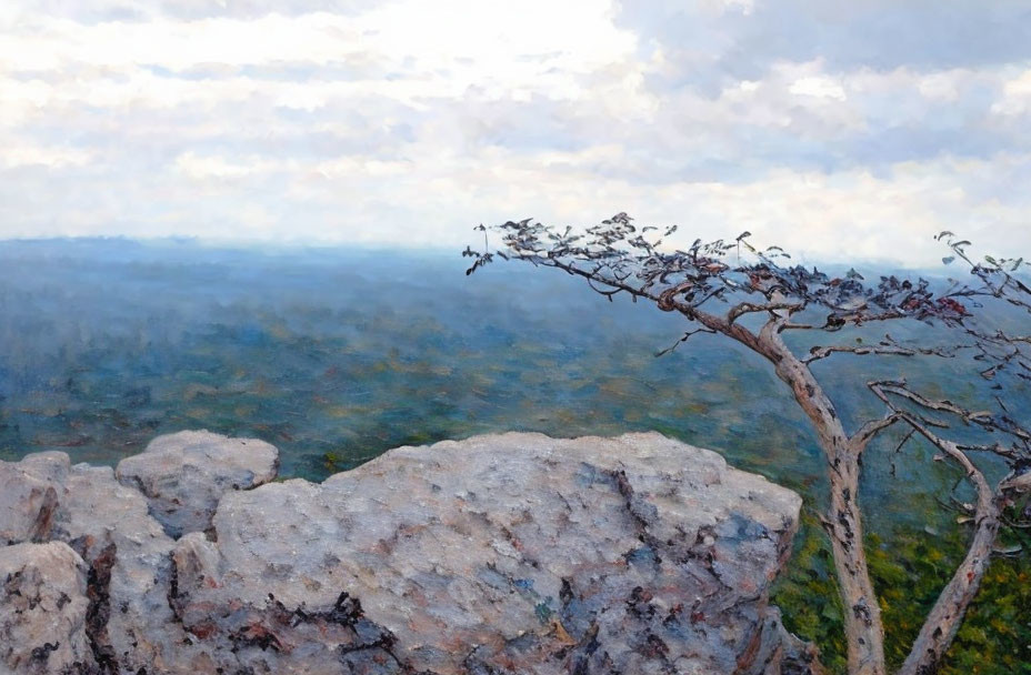Lookout Mountain Impressionism VERY Good AJ Jones