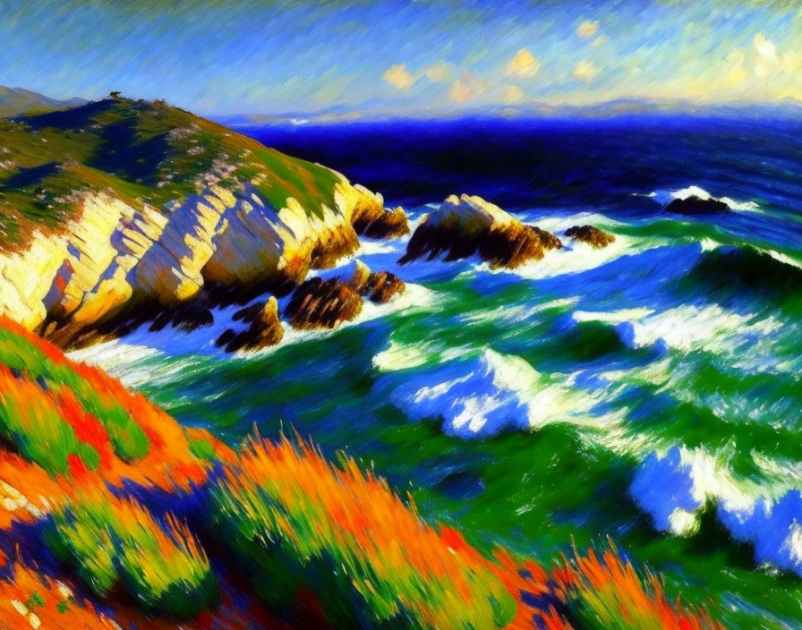 Point Lobos CA VERY Best TrendiNG Impressionism