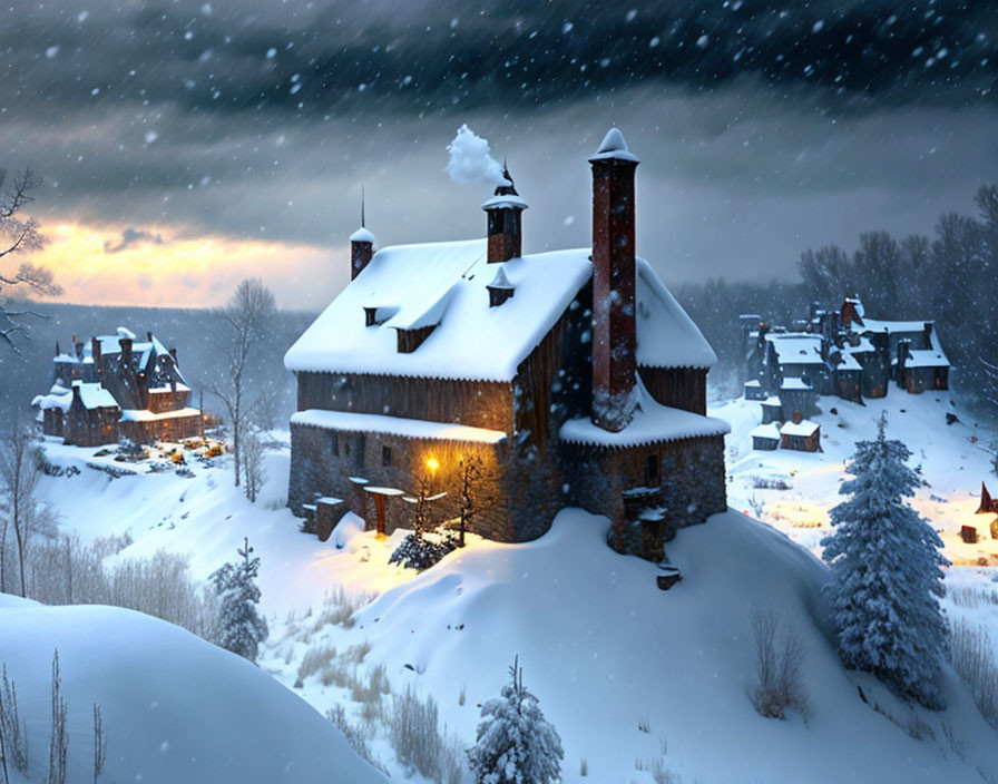Village Snow-Storm VERYGoodBest TRENDING