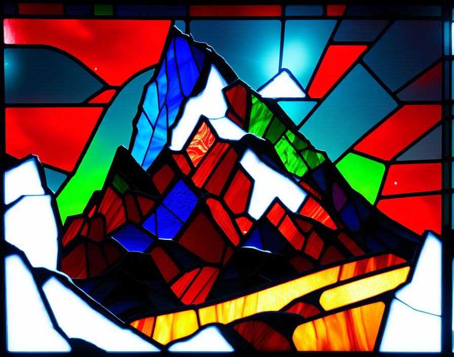 Pike's Peak in Stained Glass BesT Trending