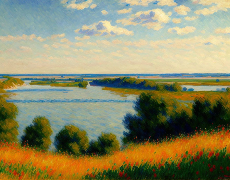 Missouri River VERY GooD TrendiNG Impressionism