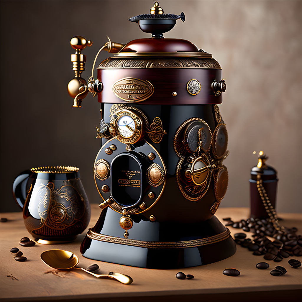 Steampunk coffee grinder 