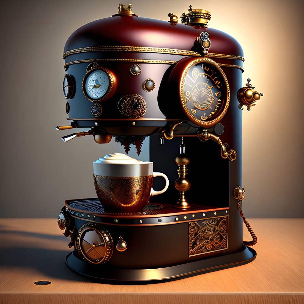 Steampunk Coffee Machine