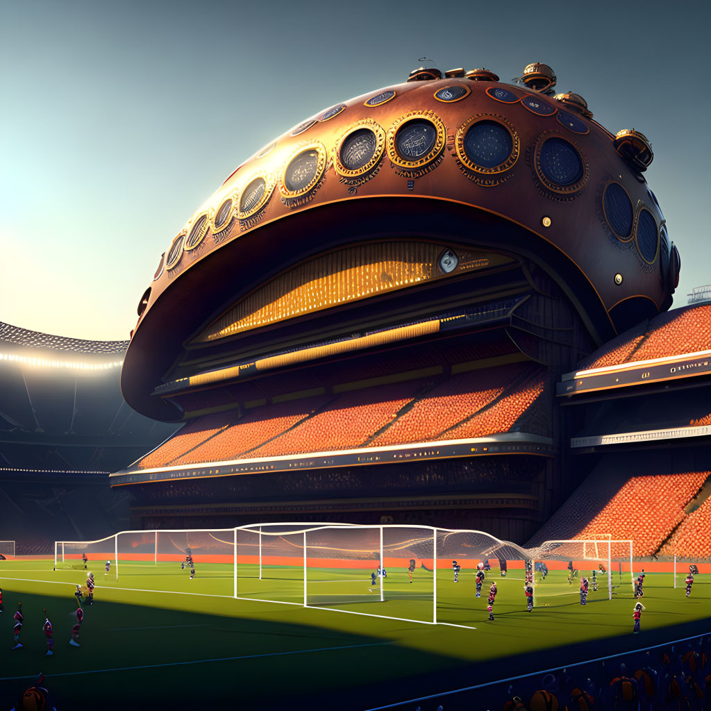 Steampunk Soccer Stadium
